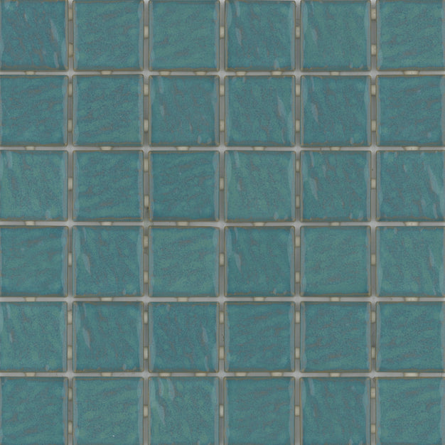 Emser Afloat 12"x12" Mosaic 2"x2" Aqua
