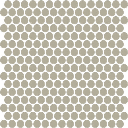 Daltile Color Wheel Mosaic 13'' X 11'' Penny Matte Matte Architectural Gray