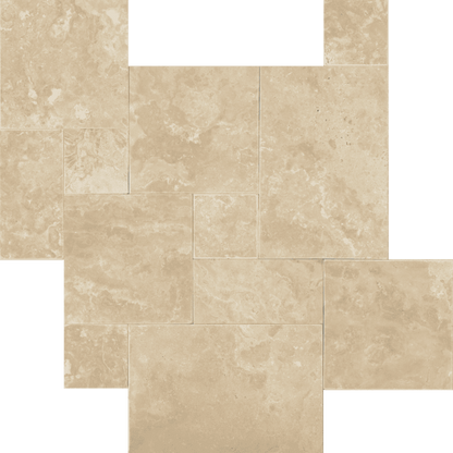 Bedrosians Travertine 3cm Paver Set 8"x8" - 8"x16" - 16"x16" - 16"x24"  Durango