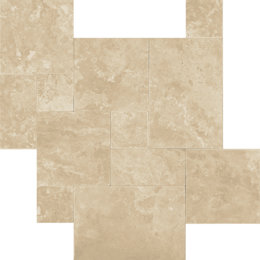 Bedrosians Travertine 3cm Paver Set 8"x8" - 8"x16" - 16"x16" - 16"x24"  Durango