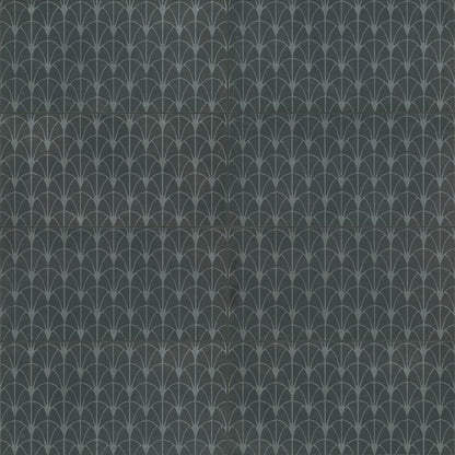 Bedrosians Wave 12" x 24" Honed Fan Deco Coal