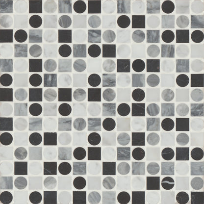 Bedrosinas Modni Monroe 12" x 12" Honed Cool Belnd