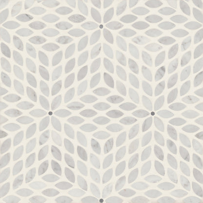 Bedrosians Celeste 14.25" x 16.25" Honed White Carrara/Bardiglio