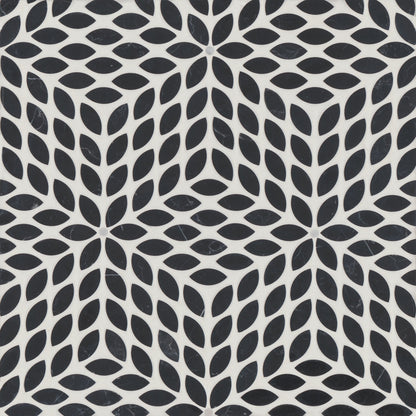 Bedrosians Celeste 14.25" x 16.25" Honed Nero Marquina/Calacatta Losanna