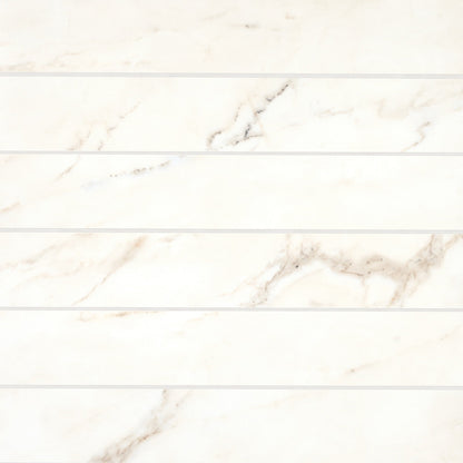 Bedrosians Magnifica 4" x 24" Honed Calacatta Oro
