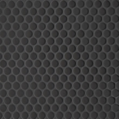 Bedrosians Le Cafe 3/4" x 3/4" Penny Round Matte Black