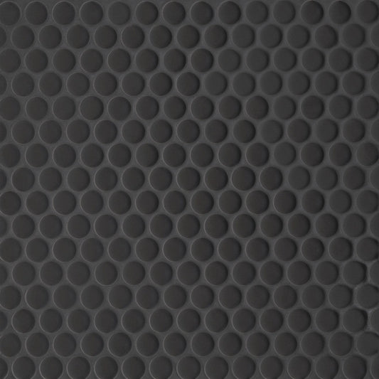 Bedrosians Le Cafe 3/4" x 3/4" Penny Round Matte Black