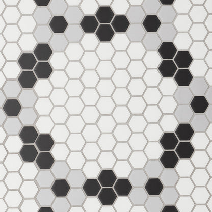 Bedrosians Le Cafe 1" x 1" Deco Design Mosaic  Deco Design 5