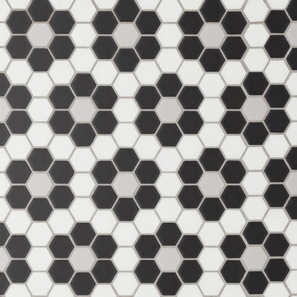 Bedrosians Le Cafe 1" x 1" Deco Design Mosaic  Deco Design 6