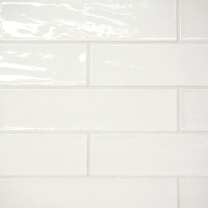 Bedrosians Marin 2.5" X 10" Gloss Pearl White / White