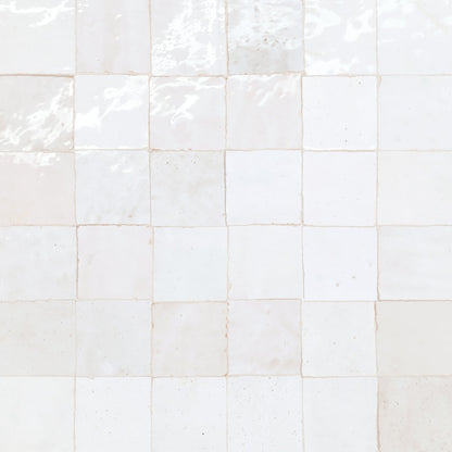 Bedrosians Zagora 2" X 6" Gloss Neige Blanc