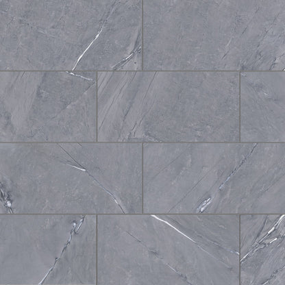 Bedrosians Prati 24" X 48" Honed Breccia Grey