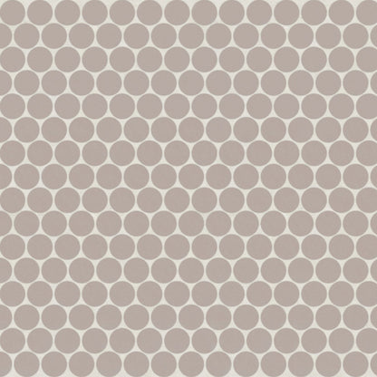 Bedrosians Marin 11.5" X 12.5" Penny Mosaic 0.75 Coastal Cliff / Taupe