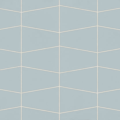 Bedrosians Marin 8.25" X 13" Trapezoid Mosaic Misty Blue / Light Blue