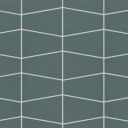 Bedrosians Marin 8.25" X 13" Trapezoid Mosaic Ocean Teal / Teal