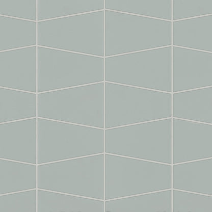 Bedrosians Marin 8.25" X 13" Trapezoid Mosaic Aloe Green / Light Green