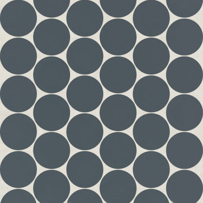 Bedrosians Marin 10.5" X 11.75" Penny Mosaic 2" Midnight Tide / Navy Blue