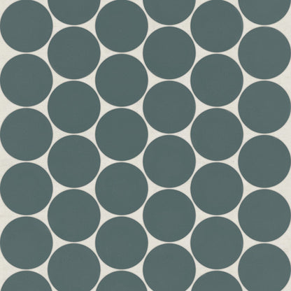 Bedrosians Marin 10.5" X 11.75" Penny Mosaic 2" Ocean Teal / Teal