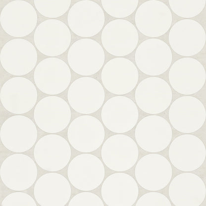 Bedrosians Marin 10.5" X 11.75" Penny Mosaic 2" Pearl White / White