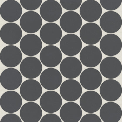 Bedrosians Marin 10.5" X 11.75" Penny Mosaic 2" Black Sea / Black