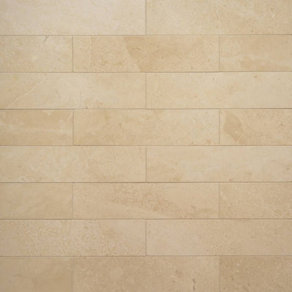 Bedrosians Marble 3" X 12" Honed Caspian Bisque