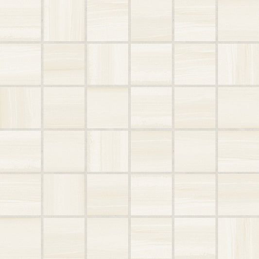 Bedrosians Linear Stone 12" X 12" Mosaic 2" x 2" Beige