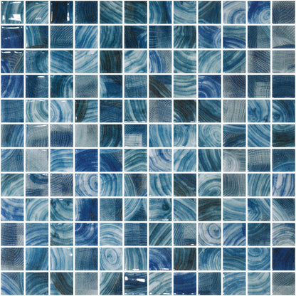 Emser Waterlace 12"x12" Mosaic 1"x1" Polished Suva