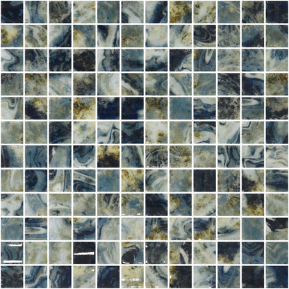 Emser Waterlace 12"x12" Mosaic 1"x1" Polished Ono