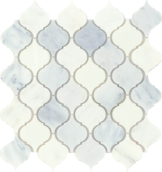 Emser Winter Frost 12"x12" Lantern Mosaic 2.4"X2.91" Winter frost