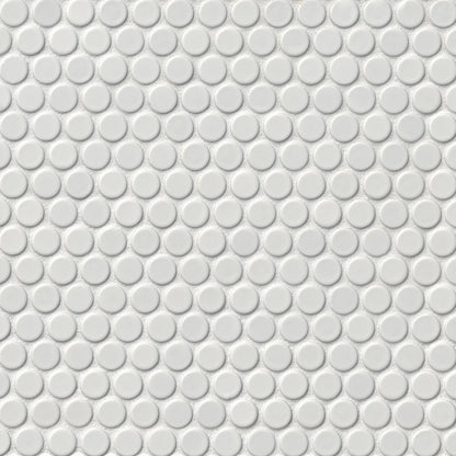 Tile Shop Penny Round 12x12 Mosaic Matte White