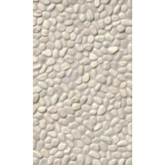 Tile Shop Pebbles Small 12x12 Tumbled White