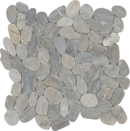 Emser Flat Venetian 12"x12" Mosaic 2"x2" Silver