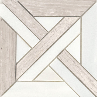 Emser Alluro 9"x9" Mini Castle Cream