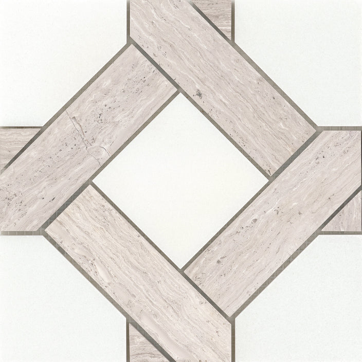 Emser Alluro 9"x9" Mini Manor Cream