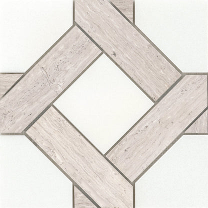 Emser Alluro 9"x9" Mini Manor Cream