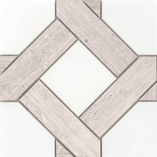 Emser Alluro 9"x9" Mini Manor Cream