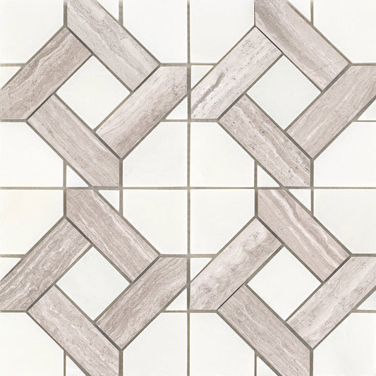 Emser Alluro 12"x12" Mini Manor Cream