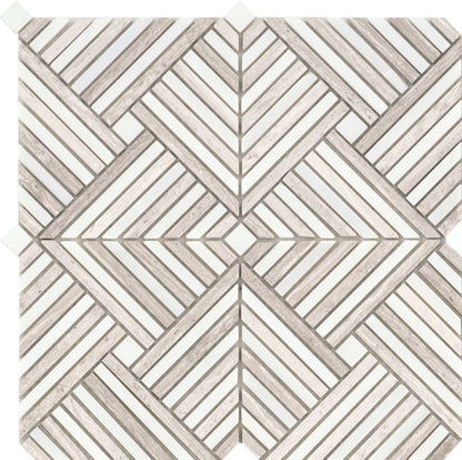 Emser Alluro 12"x12" Mini Palace Cream