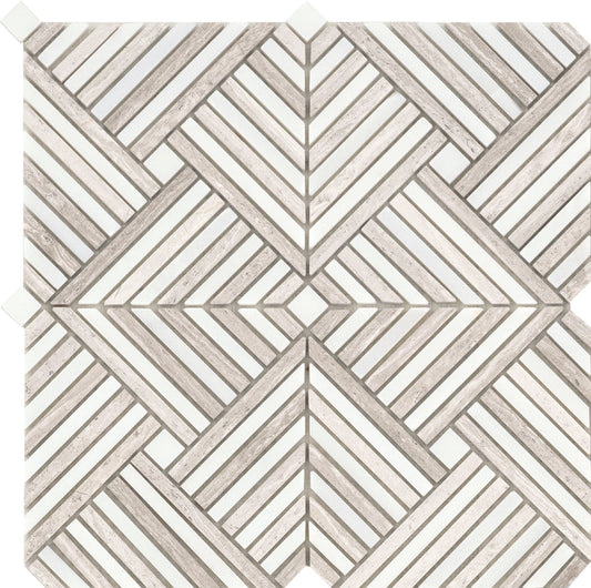 Emser Alluro 12"x12" Mini Palace Cream