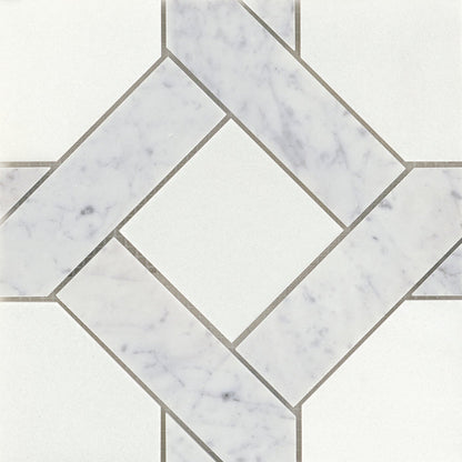 Emser Alluro 9"x9" Mini Manor Silver