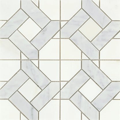 Emser Alluro 12"x12" Mini Manor Silver