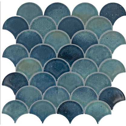 Daltile Miramo 13" X 13" Fan Aqua