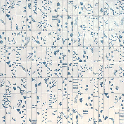 Marazzi Rice 2" X 6"  Bianco Deco Leaf