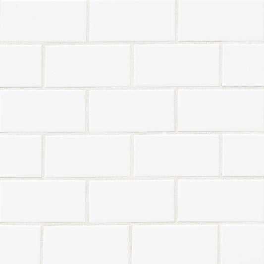Bedrosians Traditions 3" x 6" Matte Ice White