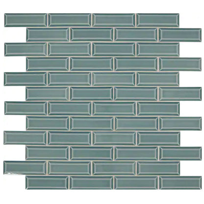 Daltile Revalia Remix 2" X 6" Brick Joint Beveled Celebration Teal