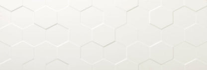 Emser Center 13"x35"  Hex White