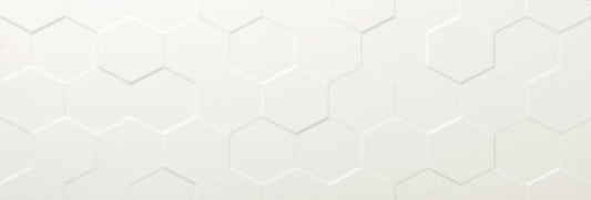 Emser Center 13"x35"  Hex White