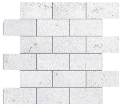 Emser Cogent 12"x12" Mosaic 2"x4" Silver