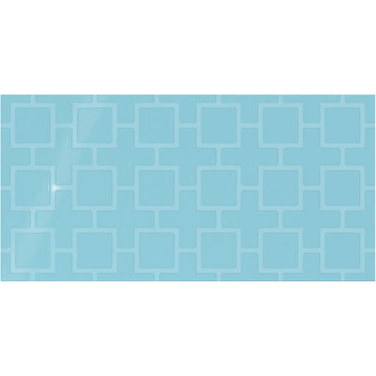 Daltile Showscape 12" X 24" Square Lattice Crisp Blue