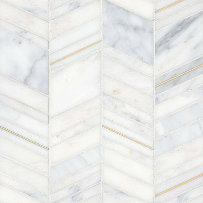 Bedrosians Ferrara 10.75" x 12" with Brass Bianco